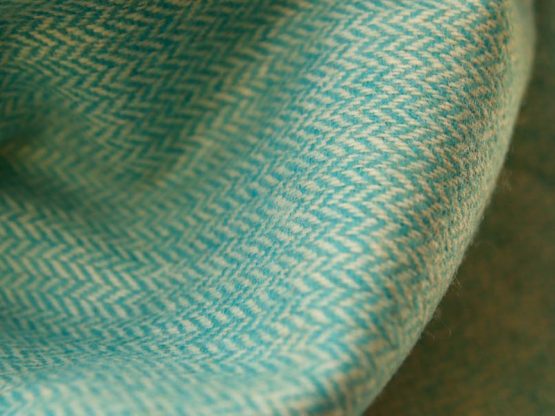 echarpe laine turquoise